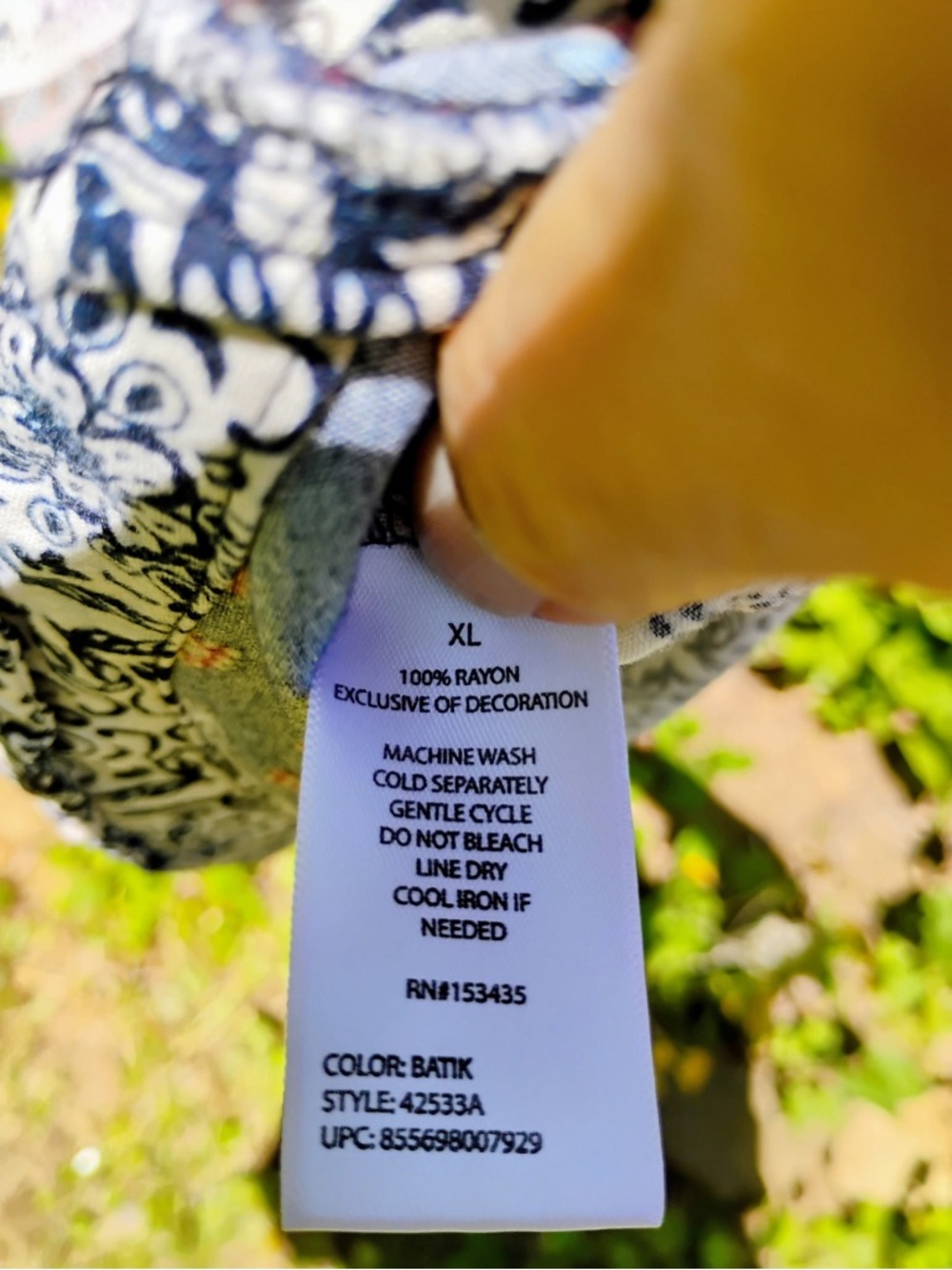 Multicolor Patterned Dress - Picture 6 of 8